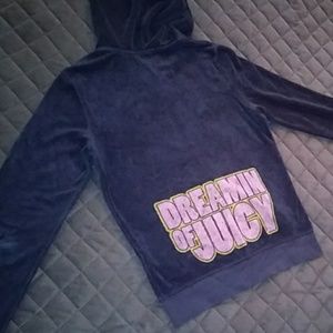 Juicy Couture zip up hoodie, sz M